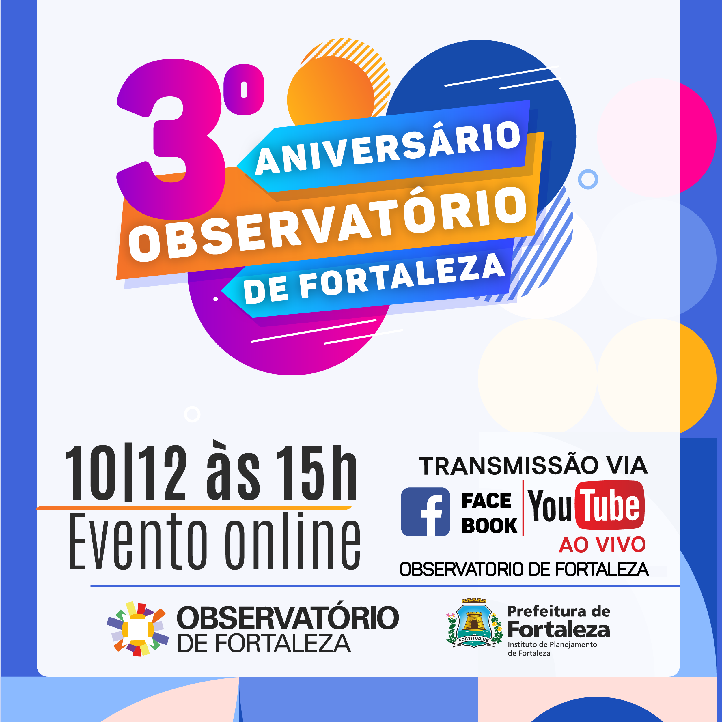 Observatório de Fortaleza celebra 3 anos de atividades em transmissão ao vivo