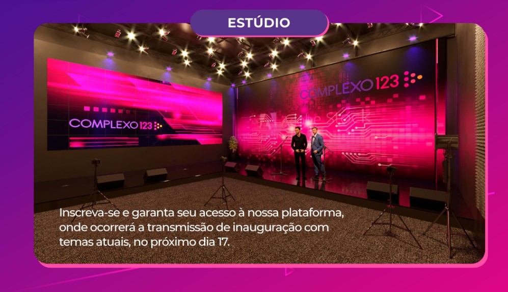 Complexo 123: nova plataforma para eventos híbridos surge no Ceará