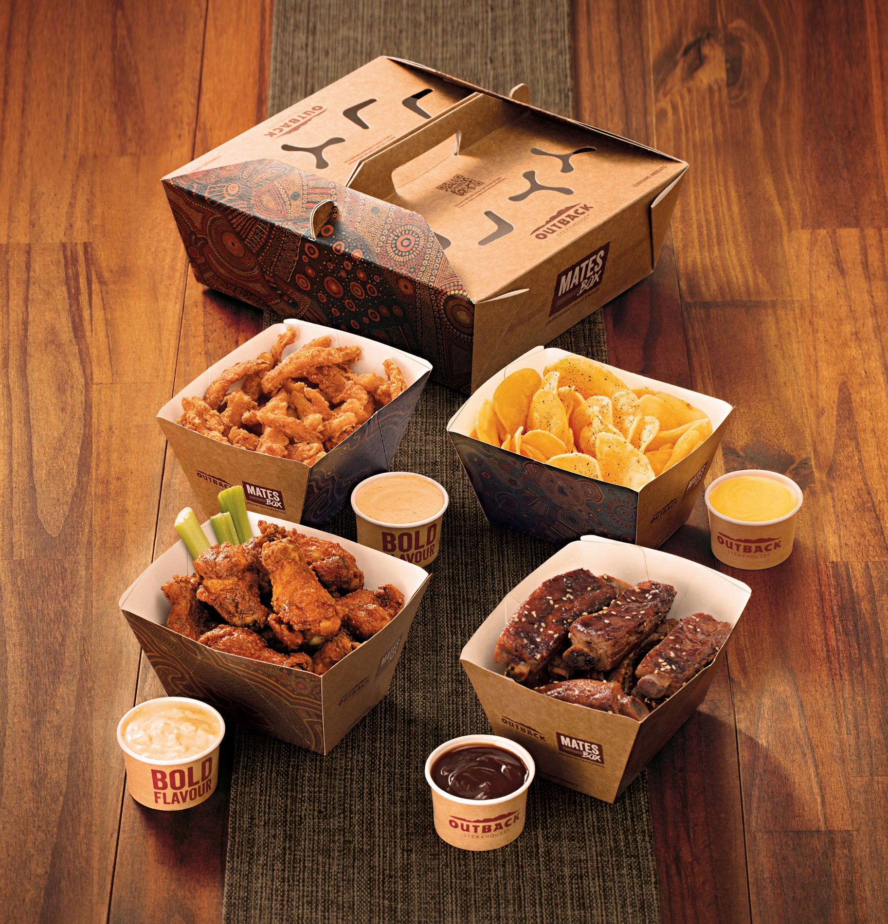 Outback lança box generoso que reúne aperitivos icônicos e serve até seis pessoas via delivery