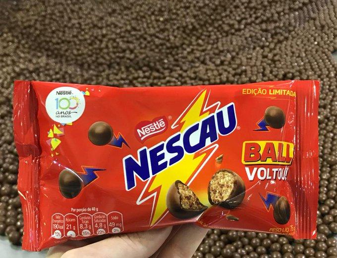 Chocolates Nestlé traz Nescau Ball de volta ao mercado