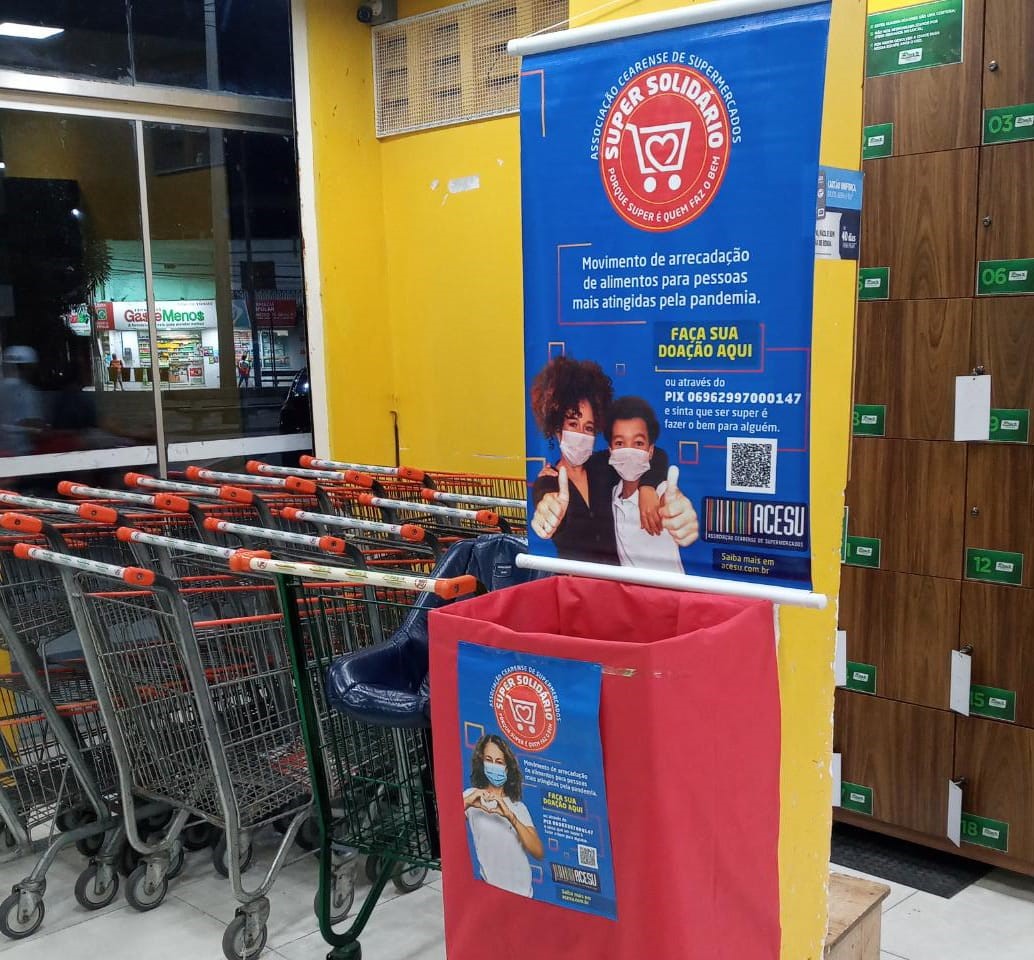 Associação Cearense de Supermercados lança “Movimento Super Solidário” para arrecadação de alimentos