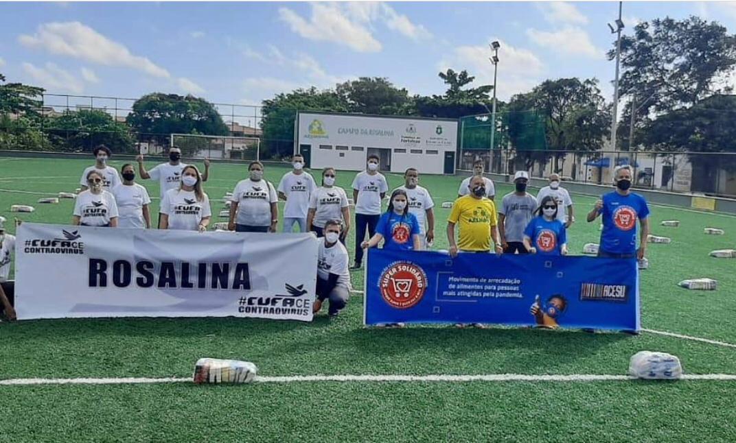 CUFA distribui 1 tonelada de alimentos na Areninha da Rosalina