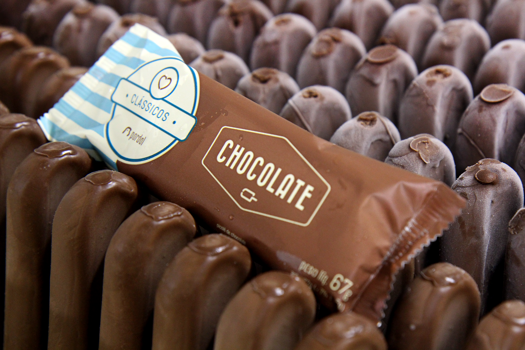 Pardal Sorvetes lista os principais produtos com o sabor chocolate