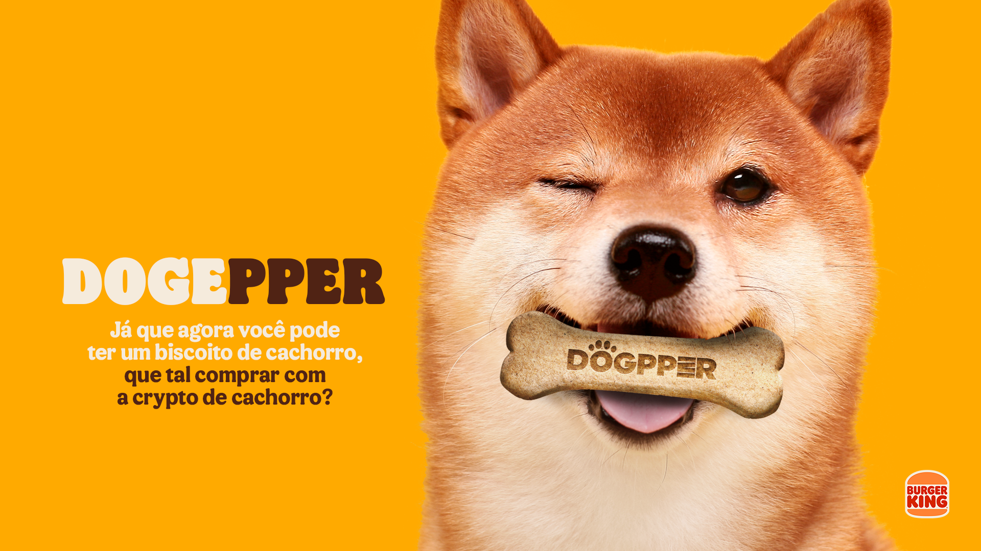 Dogpper, biscoito para cachorros do Burger King, será vendido com Dogecoin