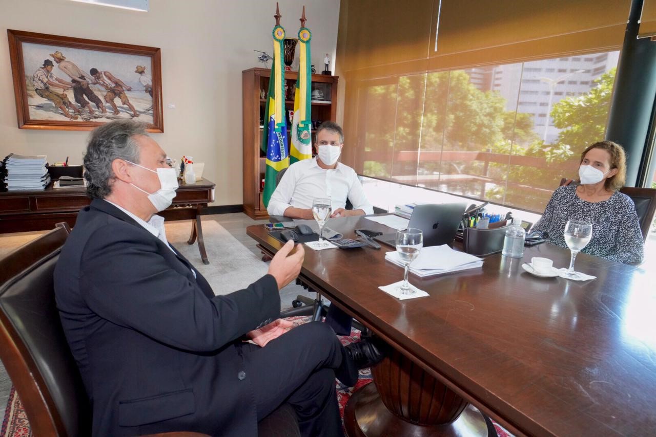 Presidente da CSP, Marcelo Botelho, é recebido pelo Governador Camilo Santana em reunião institucional