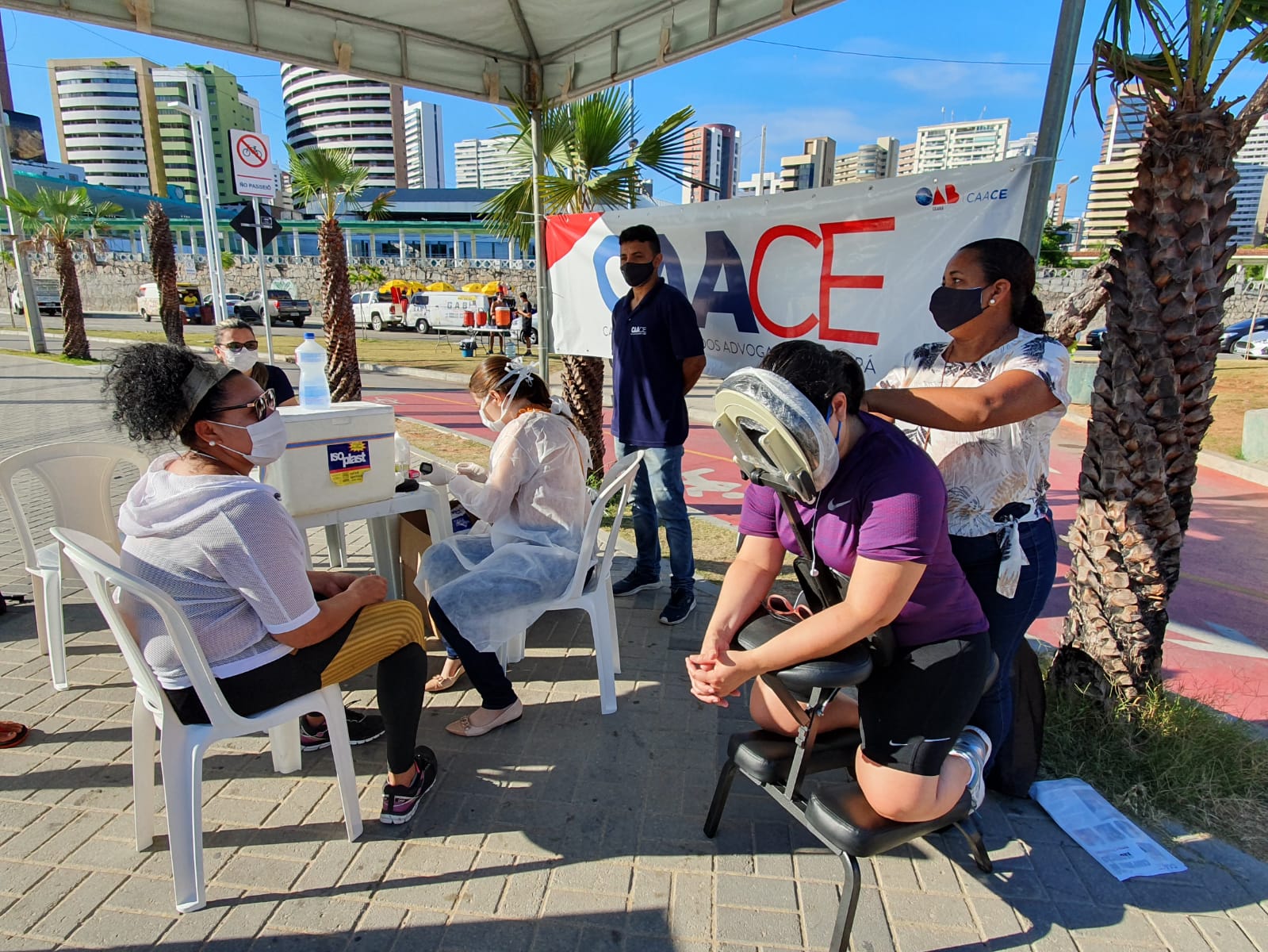 CAACE promove ação de saúde e bem-estar para a população na Beira Mar