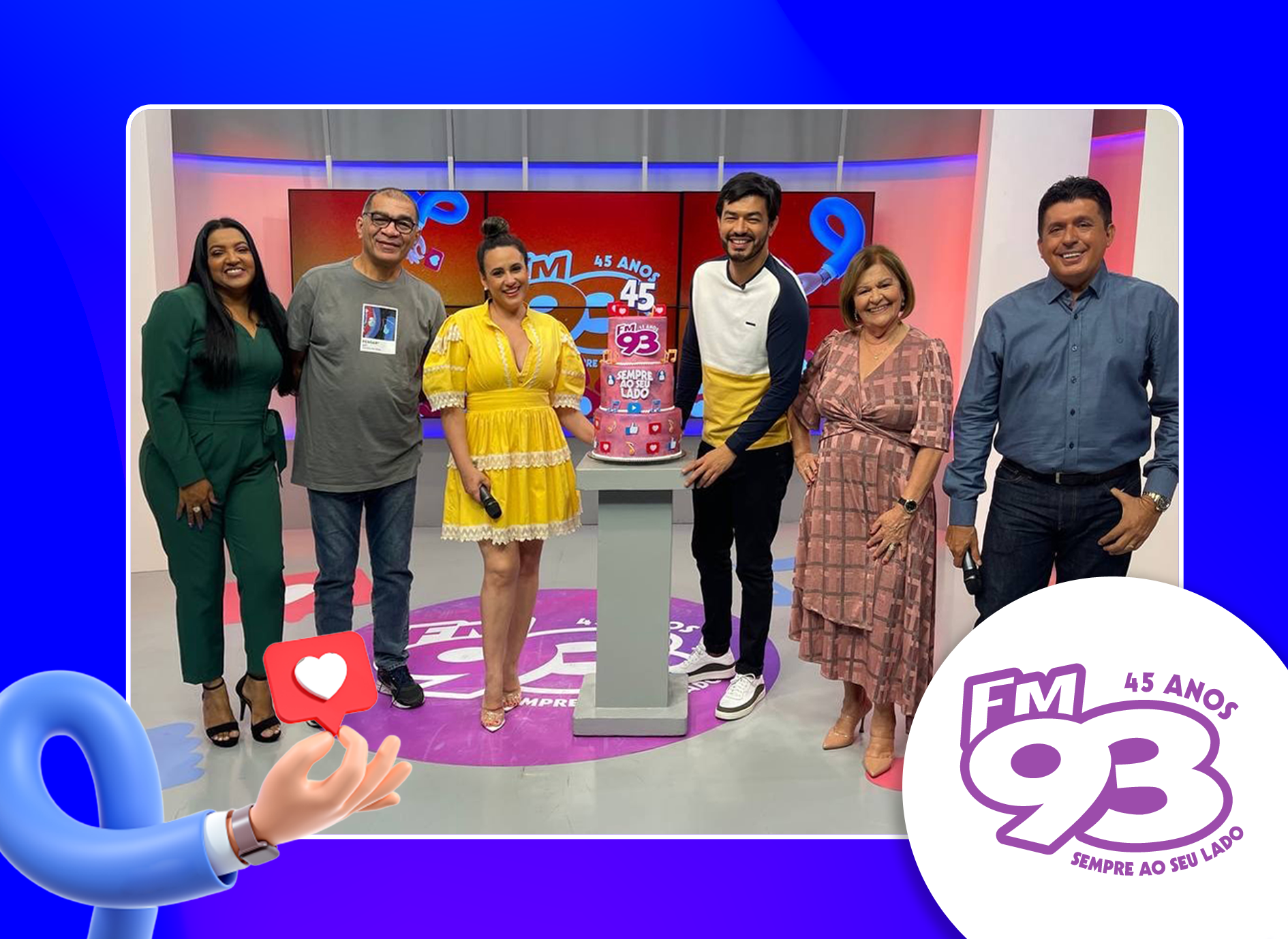 Programação especial marca 45 anos da FM 93