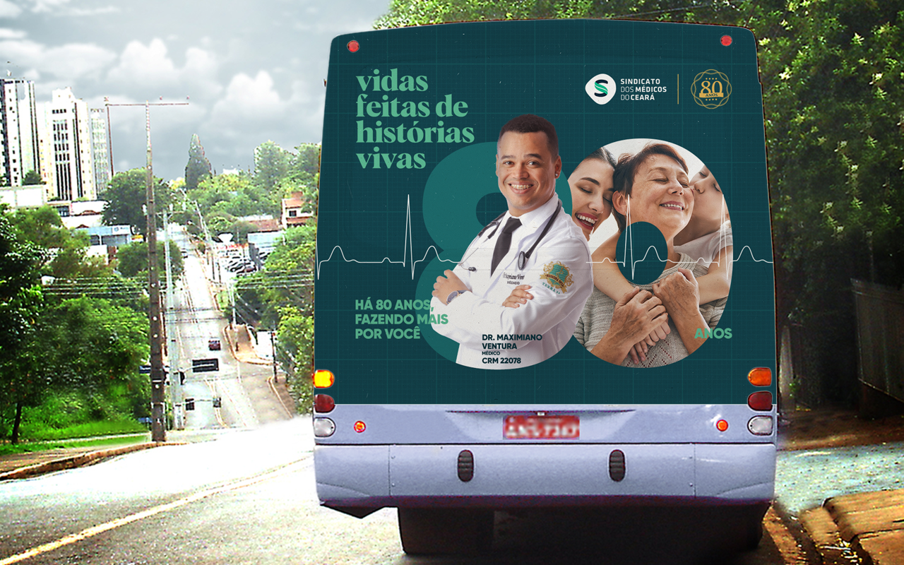 Sindicato dos Médicos do Ceará lança campanha institucional em alusão aos 80 anos da entidade