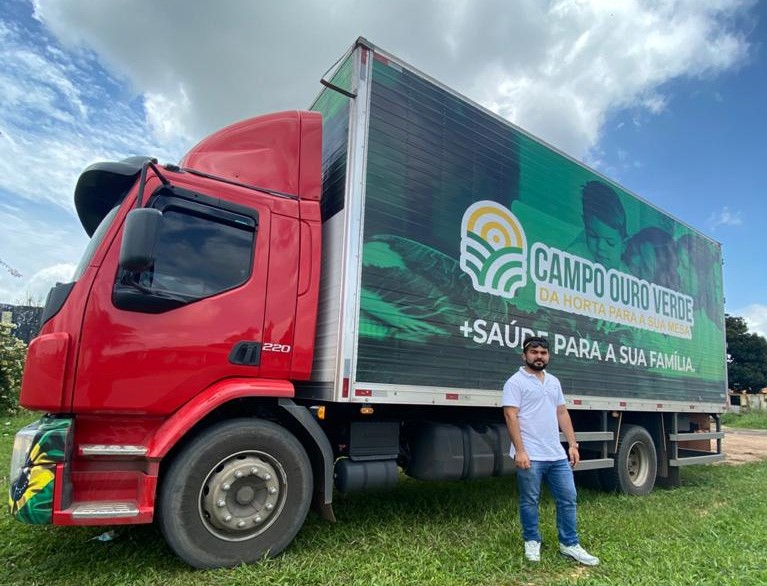 Campo Ouro Verde investe R$ 700 mil em caminhões refrigerados para o transporte de hortaliças