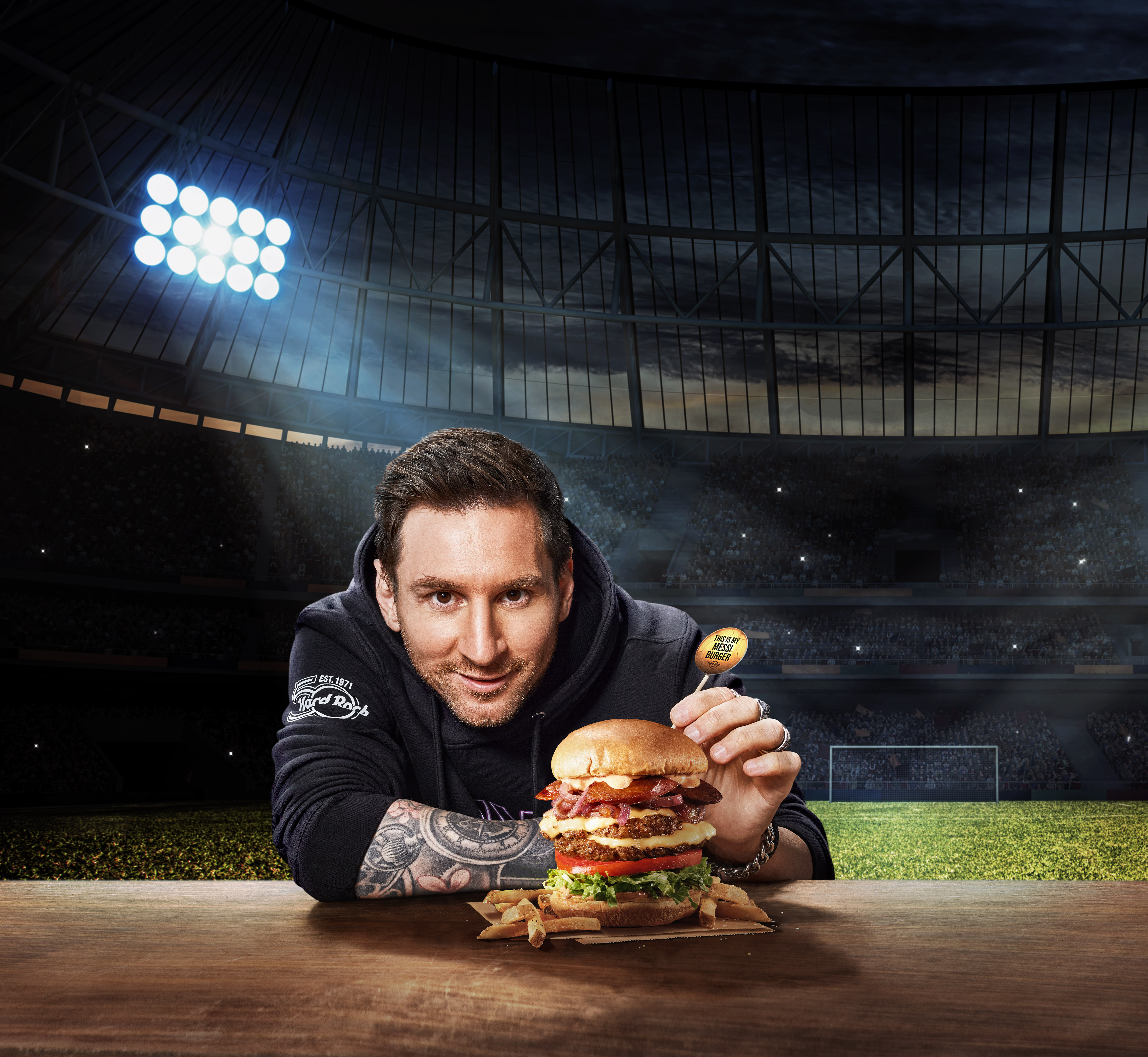 Lionel Messi e Hard Rock Cafe: Restaurante lança o seu mais novo burger inspirado no embaixador do HR®