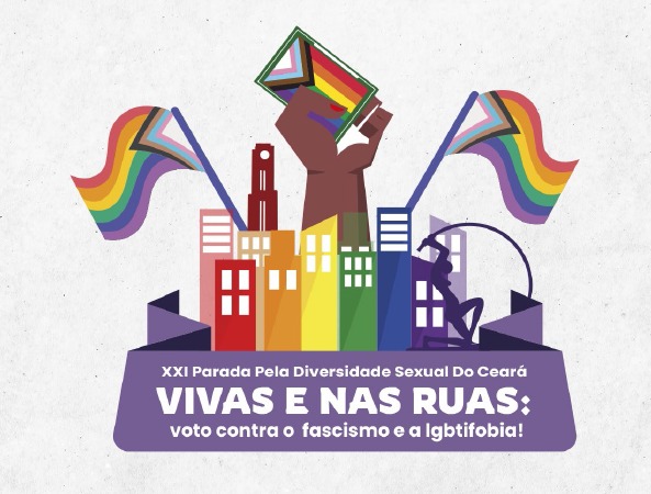 XXI Parada pela Diversidade Sexual do Ceará acontece no próximo domingo (07), celebra a vida e conclama “voto contra o fascismo e LGBTIfobia”