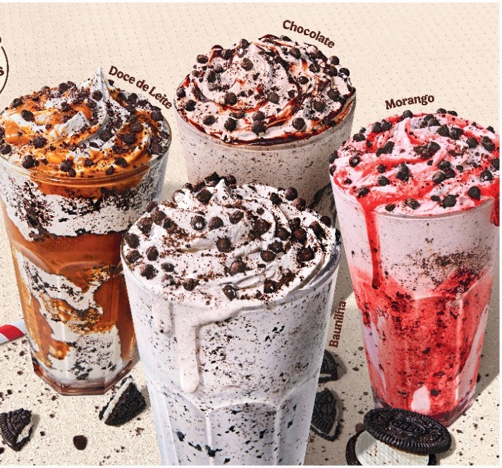 Burger King lança Festival dos Shakes com sabores inéditos de Oreo