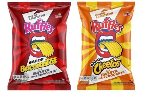 RUFFLES® junta marcas icônicas, sabor e crocância para lançar os novos sabores CHEETOS® E BACONZITOS®