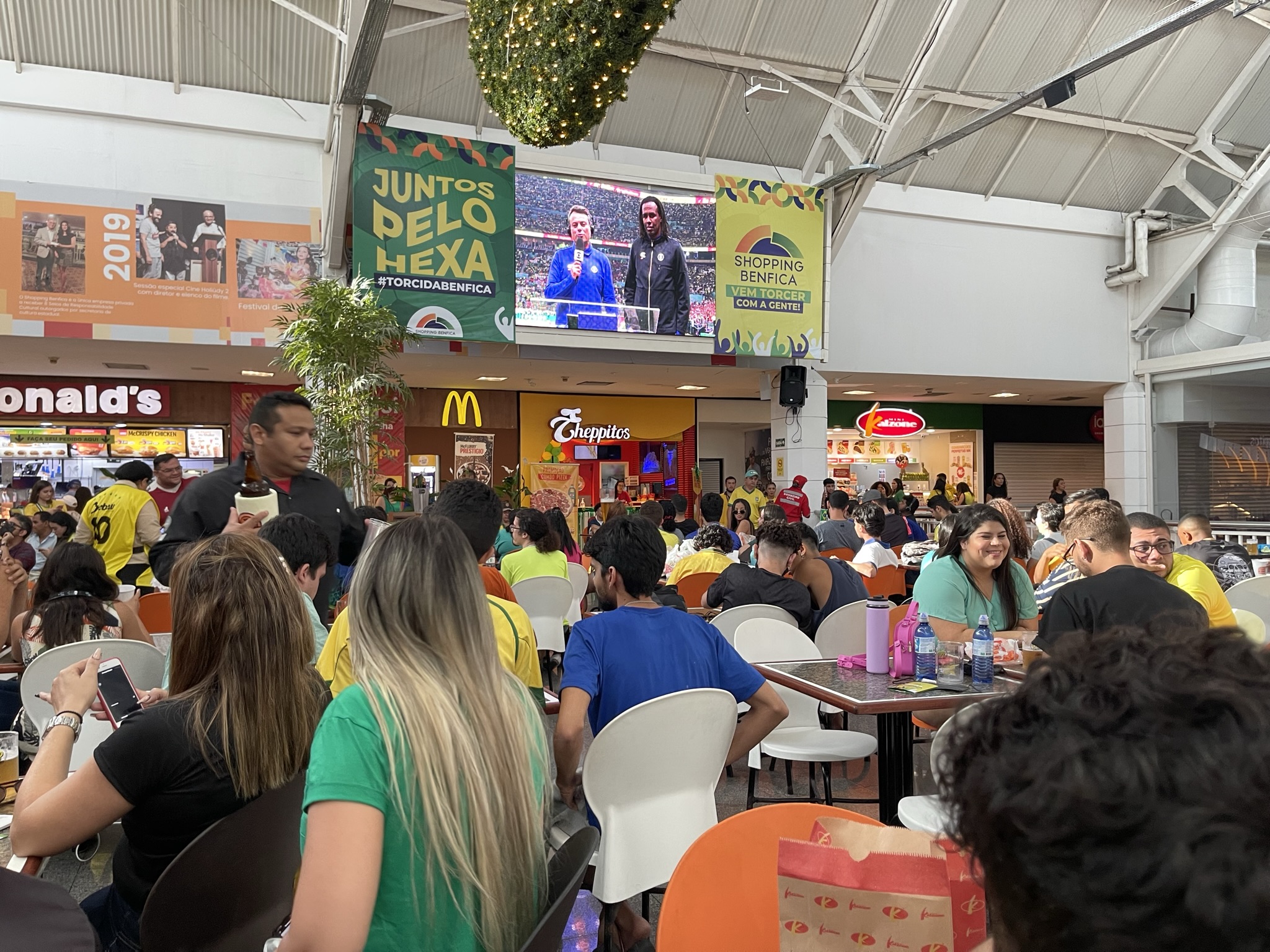 Shopping Benfica transmite jogos do Brasil durante a Copa do Mundo