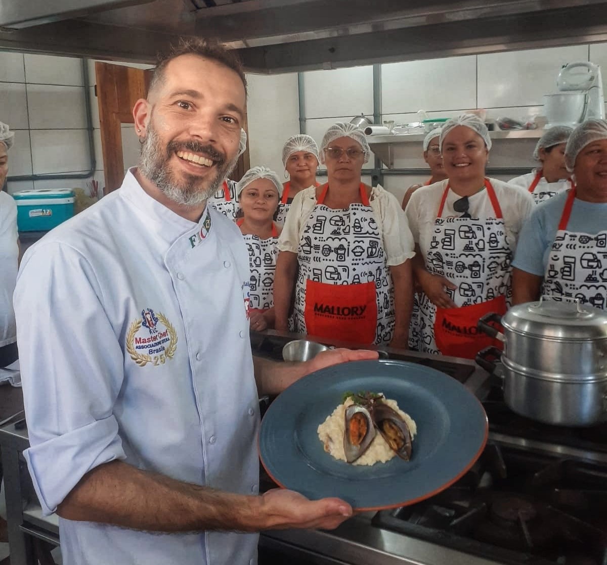 Mallory participa de workshop em parceria com a Federação Italiana de Chefs