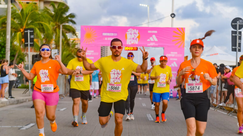 Sun Day Run com adidas reúne mais de 1,5 mil atletas na orla de Fortaleza