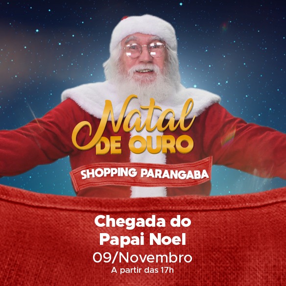 Papai Noel chega ao Shopping Parangaba no dia 9 de novembro