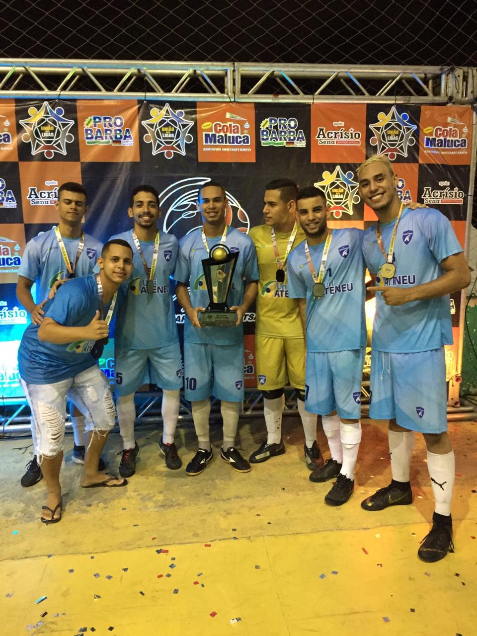 Time de futsal da UniAteneu é campeão invicto da Copa Liga Cearense de Futsal 2019