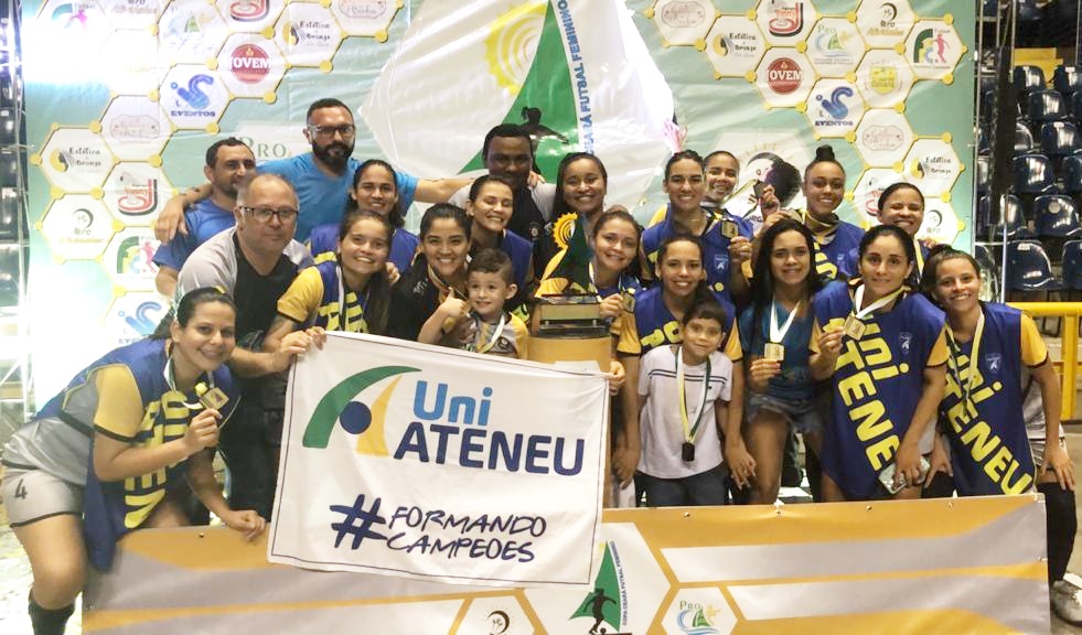 Equipe de futsal feminino da UniAteneu conquista Copa Ceará 2019 de forma invicta