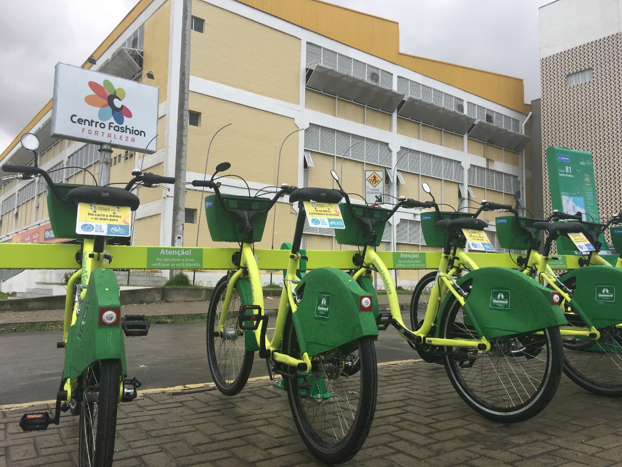 Patrocinado pela Unimed Fortaleza, sistema Bicicletar inaugura mais seis estações