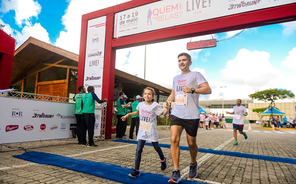 Inscrições abertas para a 2ª edição da Corrida Live!Run, no Shopping Iguatemi Fortaleza