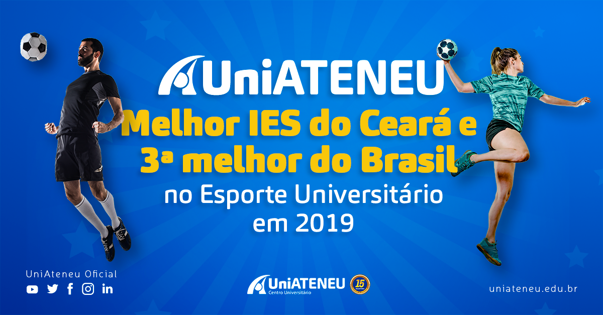 UniAteneu conquista o prêmio de melhor IES do Ceará no esporte universitário em 2019