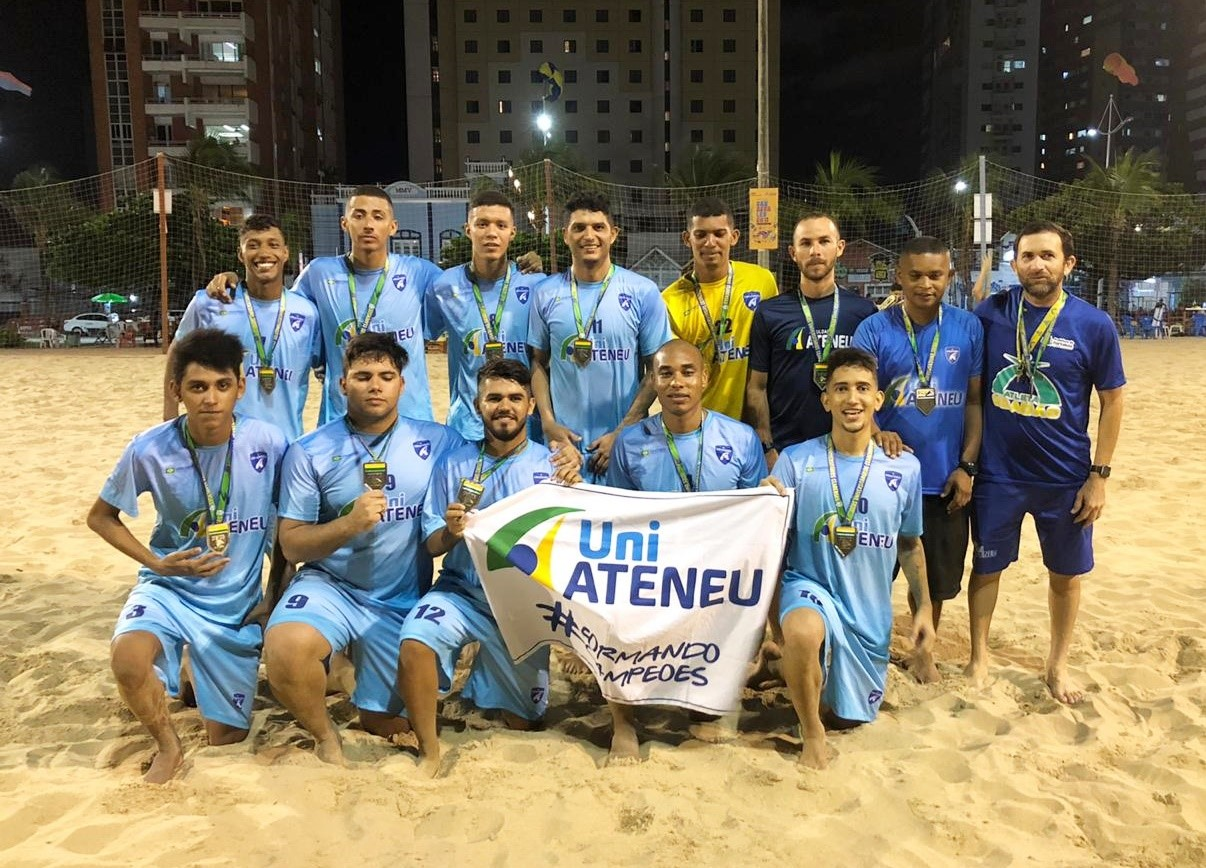 Equipe de beach soccer masculino da UniAteneu sagra-se tetracampeão dos Jogos Universitários Cearenses