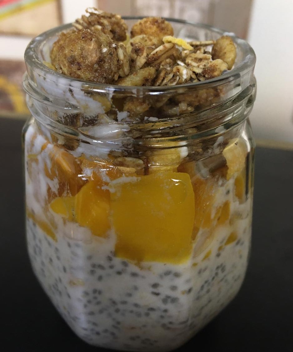 Overnight Oats é uma opção saudável para café da manhã