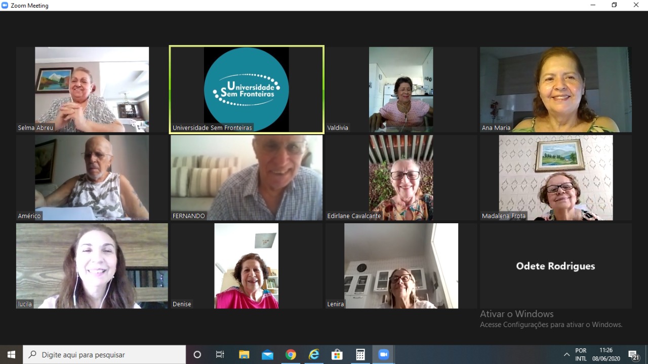 Universidade Sem Fronteiras inicia aulas virtuais para terceira idade