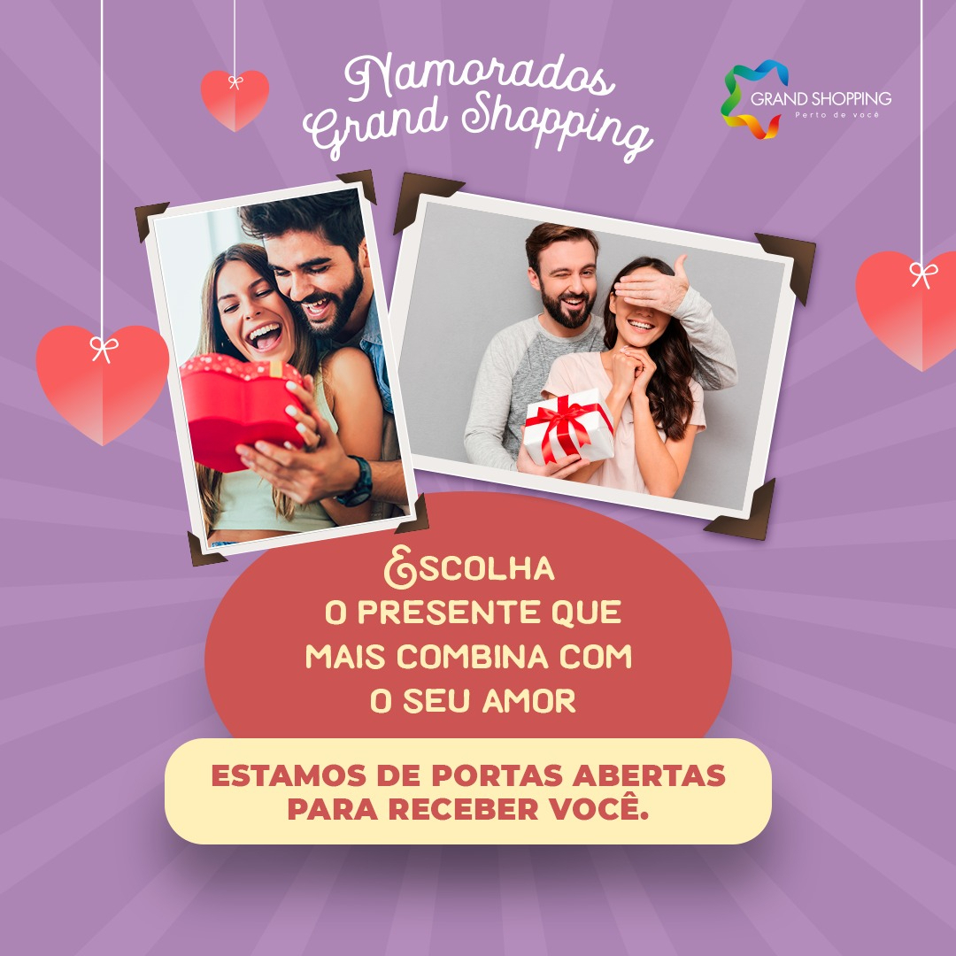 Grand Shopping promove ação de Dia dos Namorados compartilhando histórias de amor de clientes