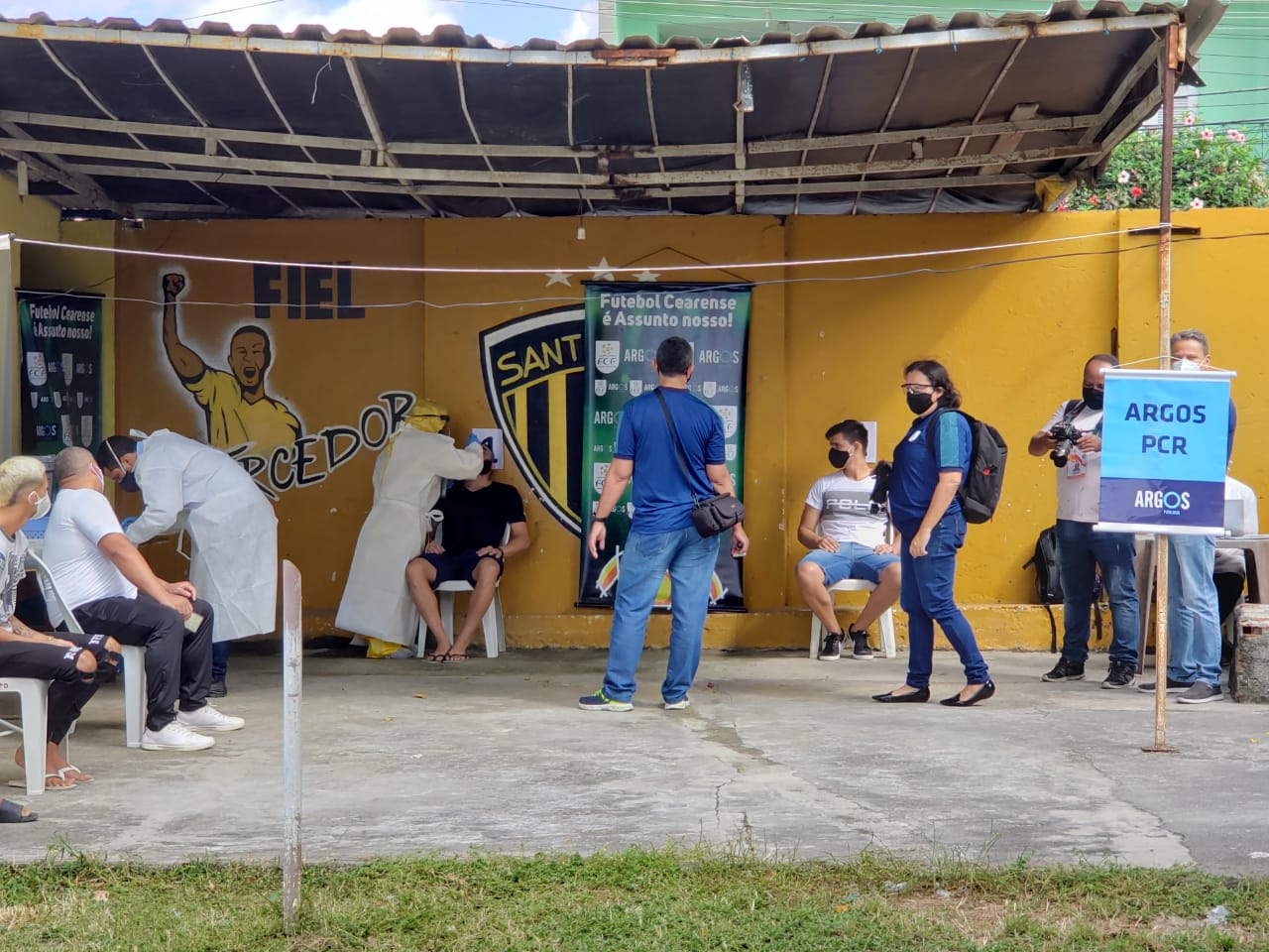 Laboratório Argos realiza testes da Covid-19 no time Barbalha Futebol Clube