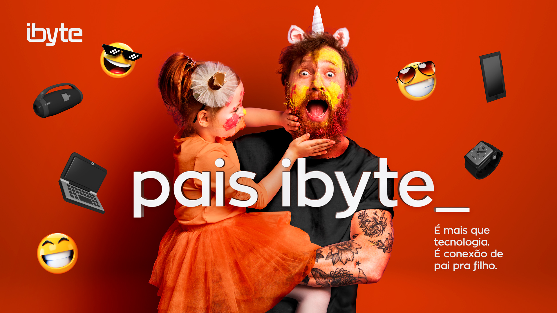 Campanha de Dia dos Pais da ibyte incentiva a conexão com os filhos
