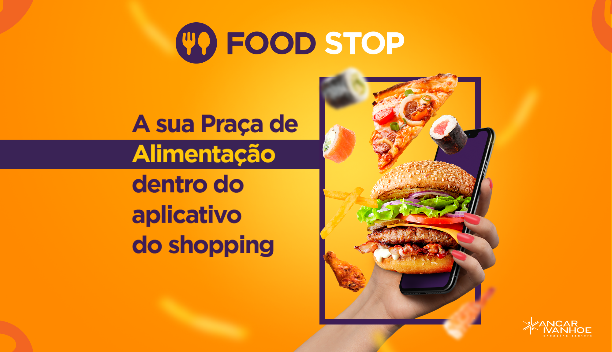 Shoppings da rede Ancar Ivanhoe no Ceará oferecem soluções digitais para serviços de alimentação