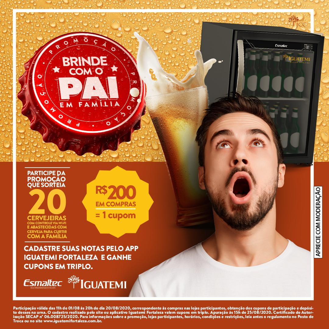 Shopping Iguatemi Fortaleza presenteará 20 pais com cervejeira abastecida na campanha “Brinde com o Pai em Família”
