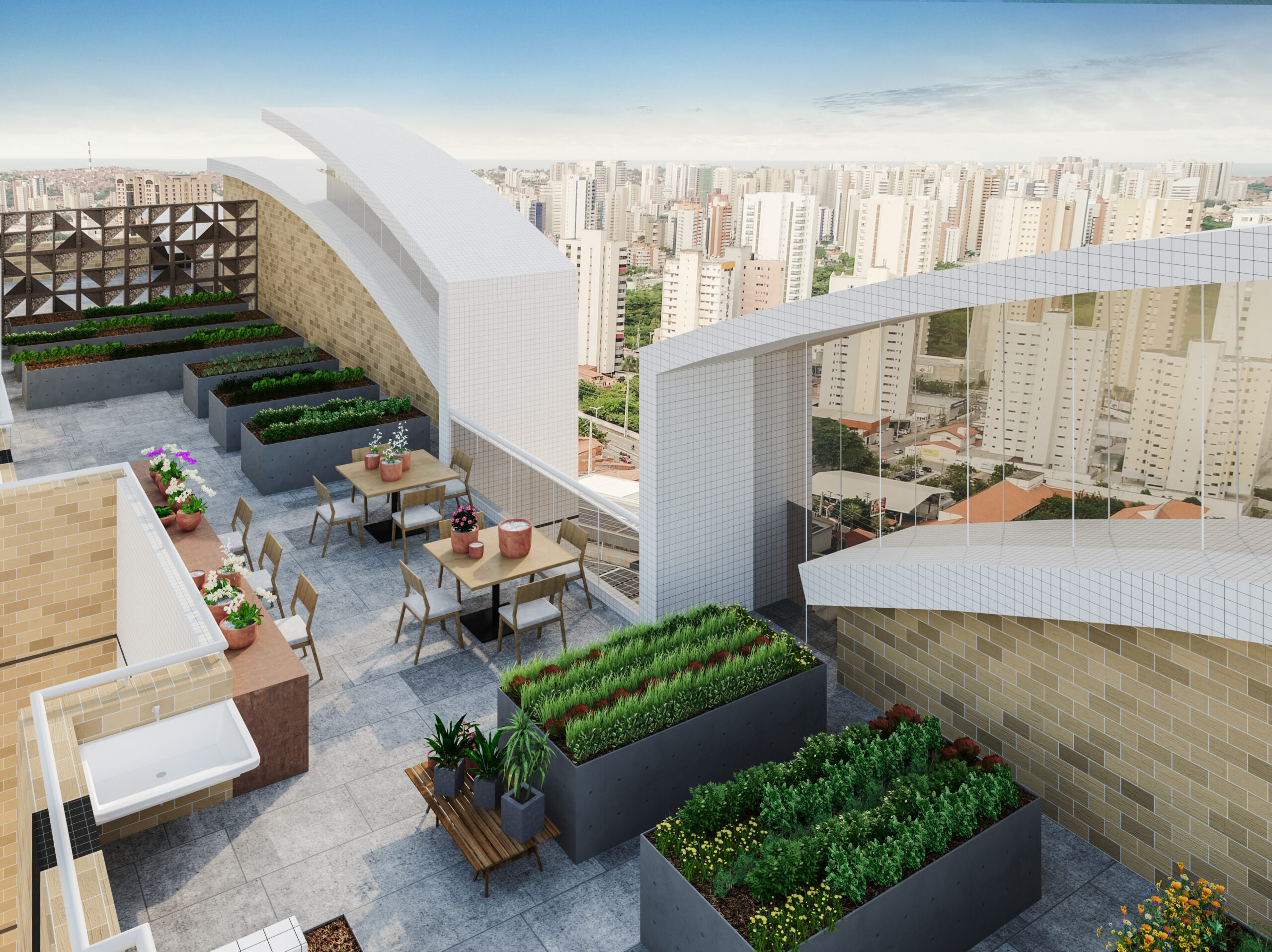 Dias de Sousa lança primeiro edifício alto padrão na Aldeota com coworking e horta orgânica no rooftop