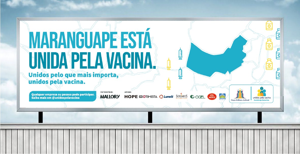 Criada pelo Grupo Mulheres do Brasil com apoio da Sociedade Civil, Campanha Unidos da Vacina é abraçada pela Mallory e chega a Maranguape, no Ceará