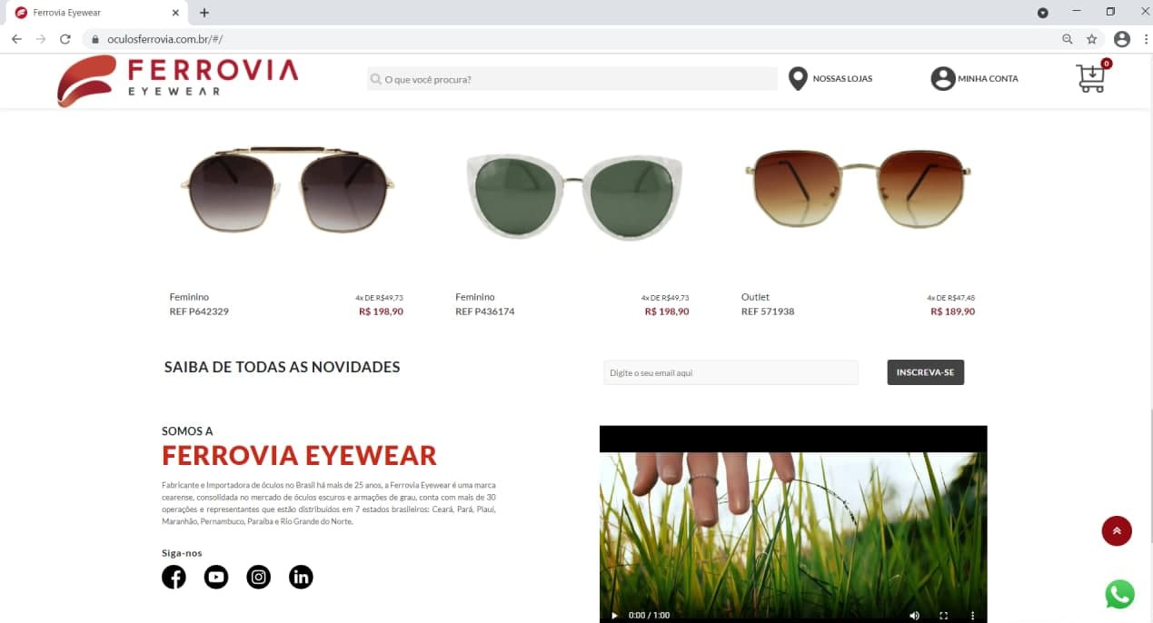 Ferrovia Eyewear disponibiza sua plataforma de vendas on-line para ajudar artistas cearenses afetados durante a pandemia