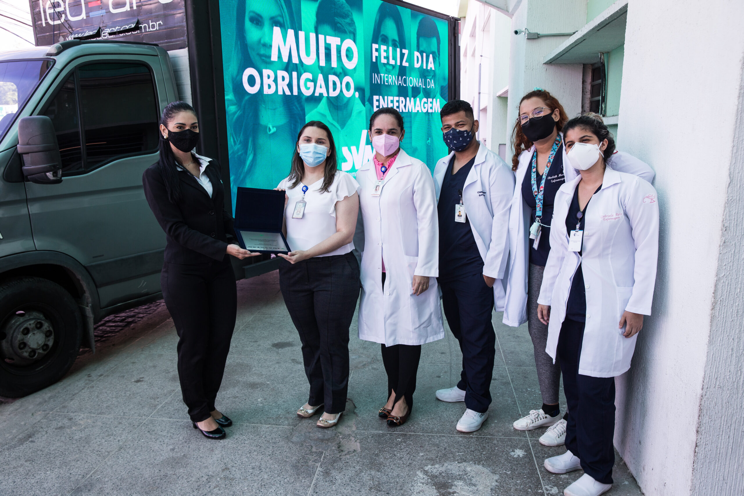 Ação institucional do Sistema Verdes Mares marca o Dia Internacional da Enfermagem em Fortaleza