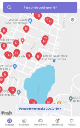 Fortaleza agora conta com o Quicko, app de mobilidade urbana que indica a localização dos postos de vacinação