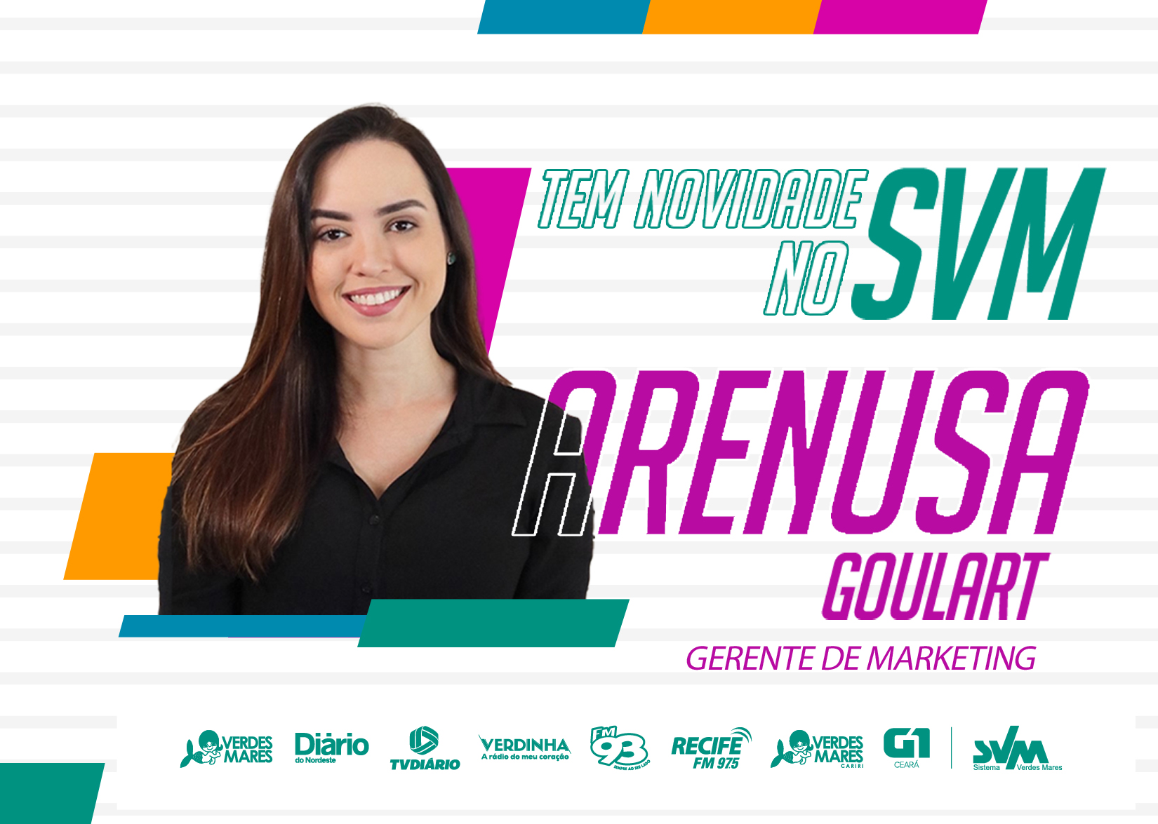 Arenusa Goulart assume Gerência de Marketing do Sistema Verdes Mares