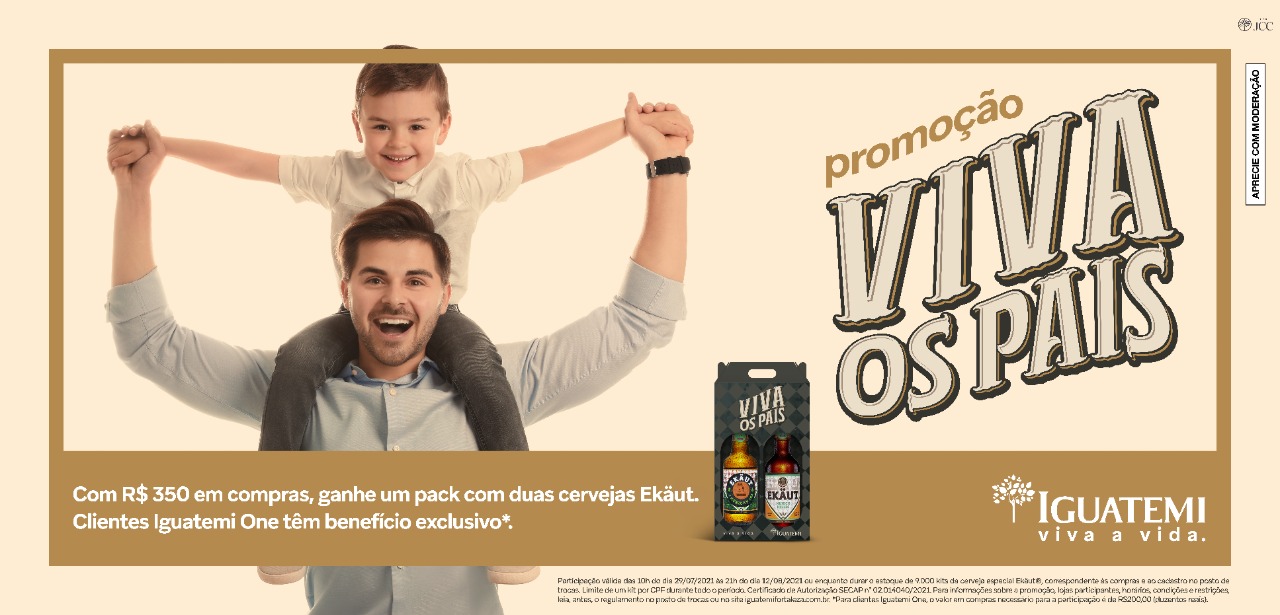 Iguatemi Fortaleza lança campanha de compre e ganhe para celebrar Dia dos Pais