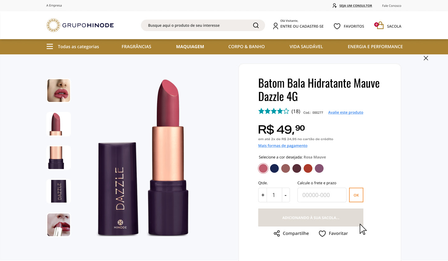 E-commerce da Hinode ganha ‘cara nova’