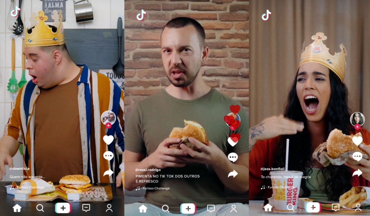 Burger King e TikTok transcendem universo digital para o lançamento de duas versões de Furioso, Chipotle e Jalapeño