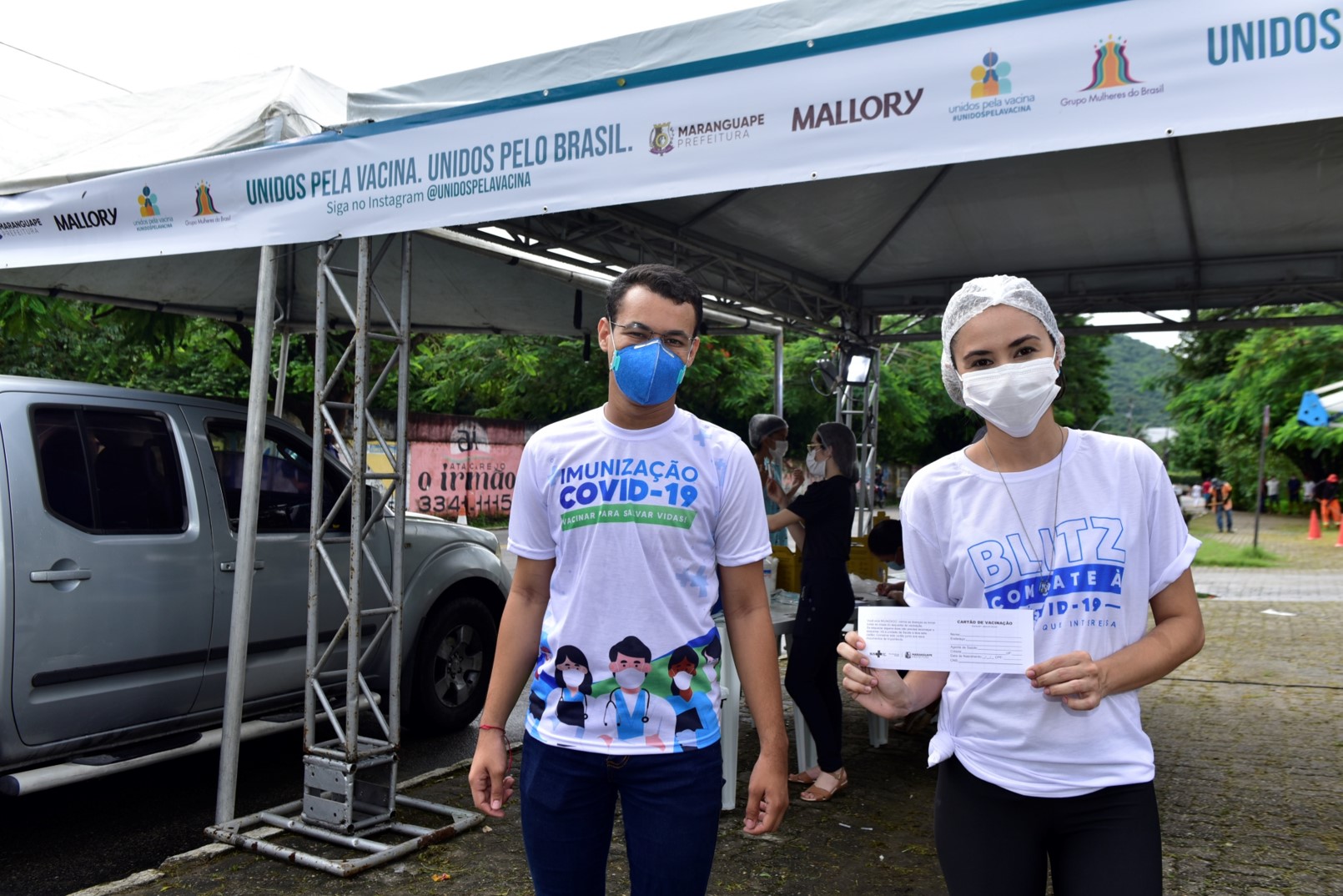 Mallory promove ações de incentivo à vacinação para colaboradores e moradores dos municípios de Maranguape e Maracanaú