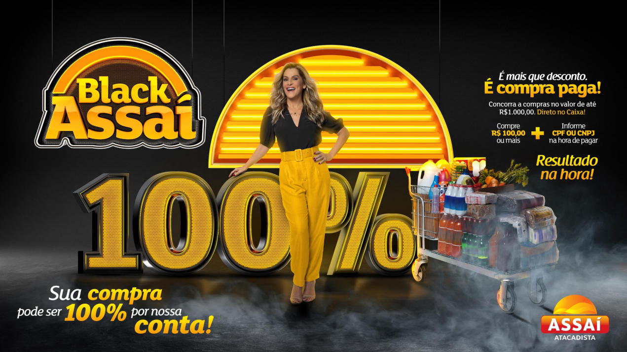 Com cinco dias de promoção, Black Friday Assaí sorteia compras 100% pagas no valor de até R$ 1 mil