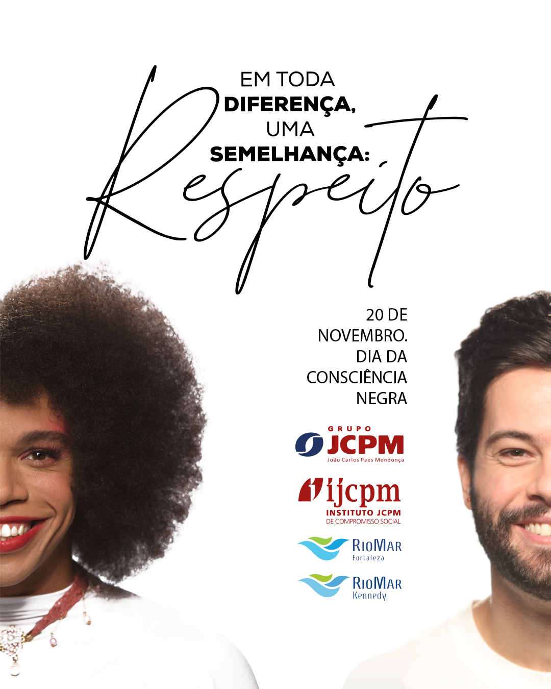 Campanha de Inclusão e Diversidade de shoppings da JCPM fala sobre racismo