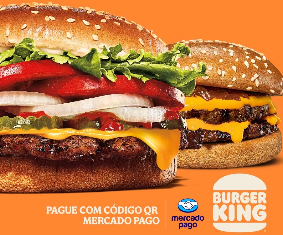Burger King anuncia volta da oferta de 2 sanduíches por R$15 em parceria com Mercado Pago