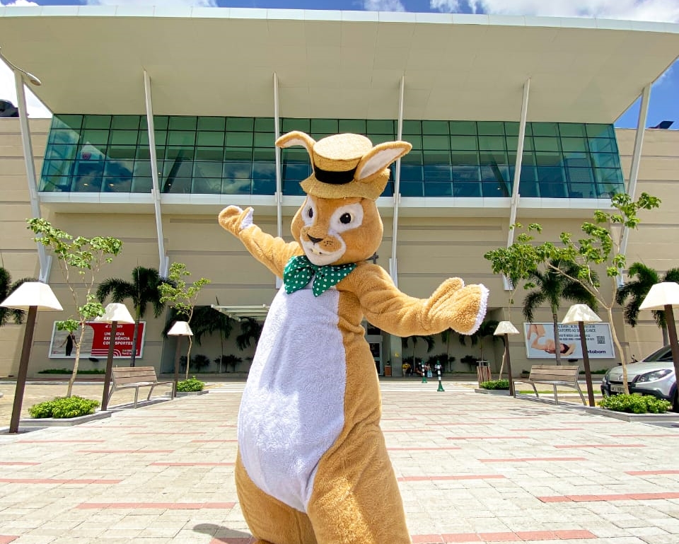 Coelho da Páscoa chega ao North Shopping Jóquei domingo (03)