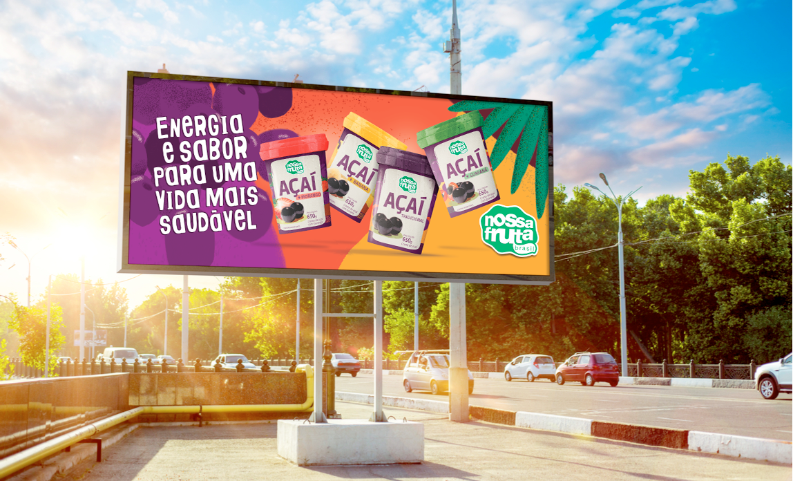 Campanha “Energia e sabor para uma vida mais saudável” impulsiona lançamento do creme de açaí da Nossa Fruta Brasil