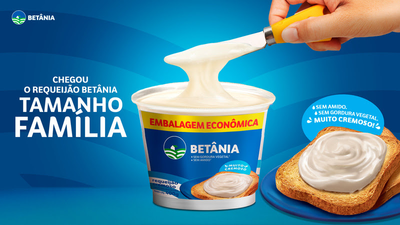 Betânia lança Requeijão em embalagem econômica para toda a família